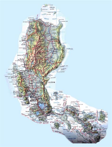 philippine topographic map